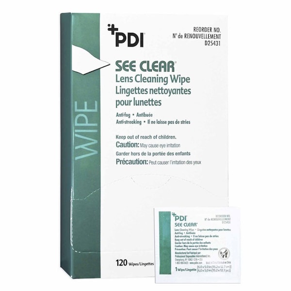 See Clear Lens Cleaning Wipe, 1440PK D25431 - main